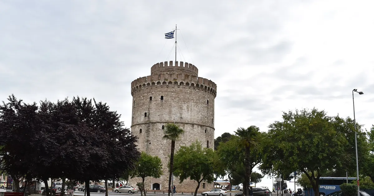 ギリシャ・テッサロニキの名所、ホワイトタワー（イメージ）