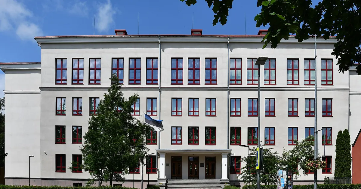 南エストニア・ヴォル市の中央学校（Võru Kesklinna Kool）（イメージ）